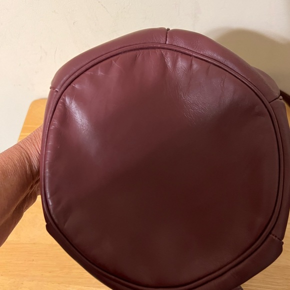 Cartier Burgundy Leather Bucket Bag - Picture 7 of 11